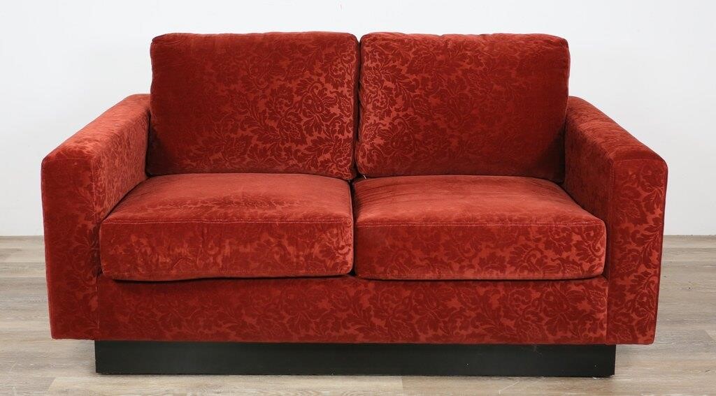 MAURICE VILLENCY VELVET LOVESEATMaurice 3424b5