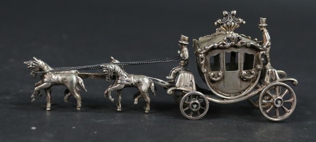 DUTCH 835 SILVER MINIATURE HORSE 3424df