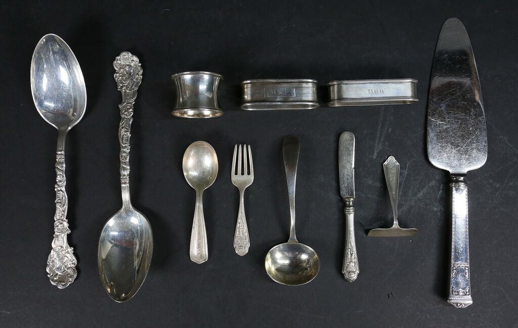 11 PIECES STERLING TABLEWARE11