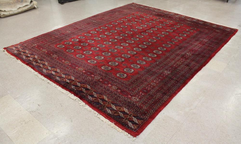 HAND KNOTTED BOKHARA CARPETHAND 342560