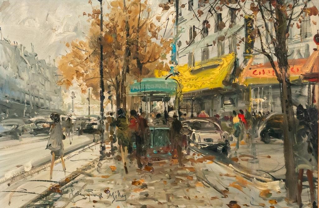 JEAN PAUL MILLES OIL ON BOARD PARIS