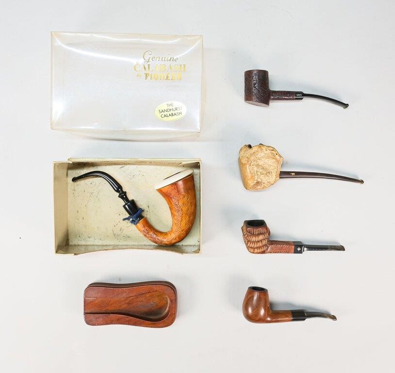 9 VINTAGE TOBACCO PIPES AND PIPE 3425ec