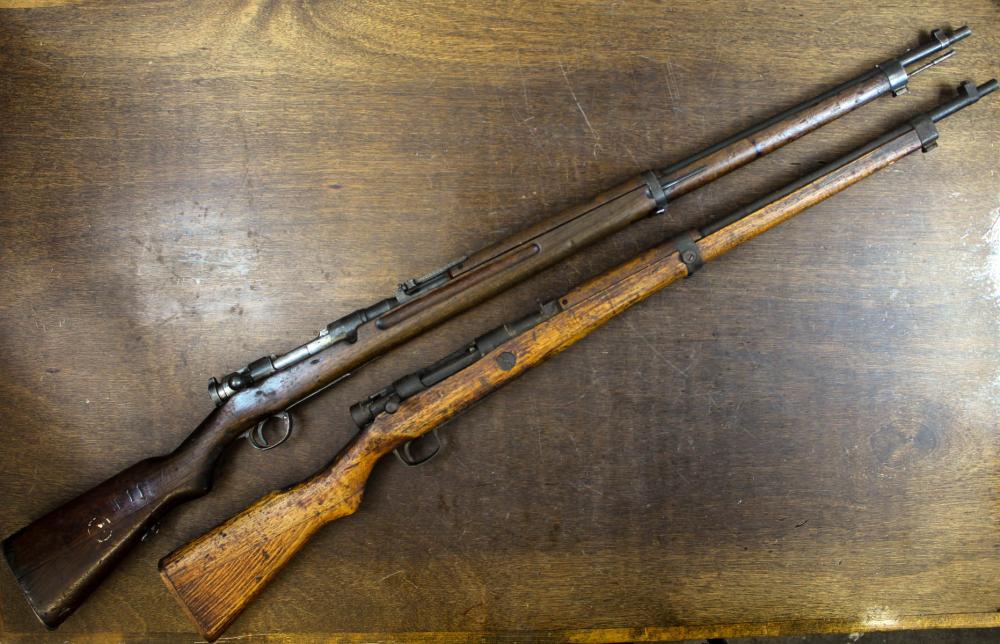 TWO BOLT ACTION JAPANESE ARISAKA RIFLESTWO