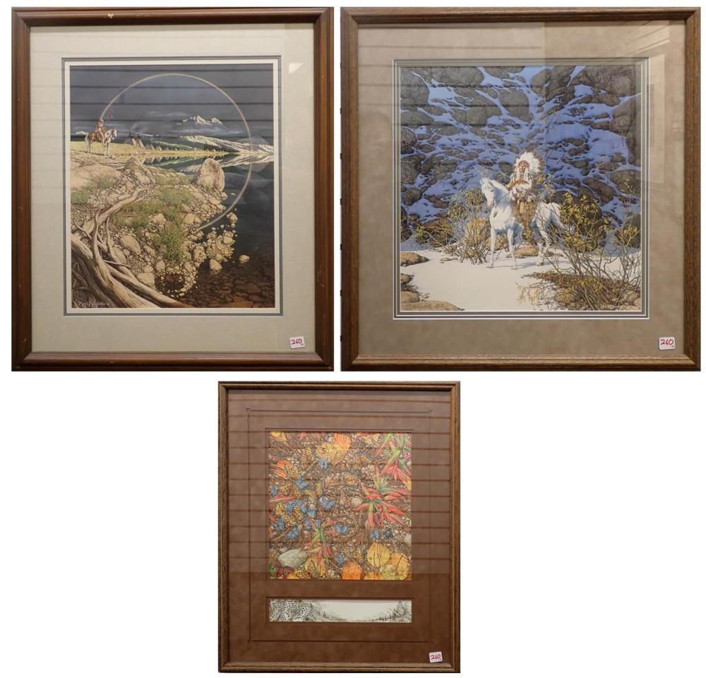 BEV DOOLITTLE THREE OFFSET LITHOGRAPHSBEV