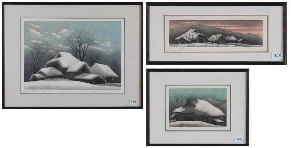 KIOCHI SAKAMOTO THREE ETCHINGS