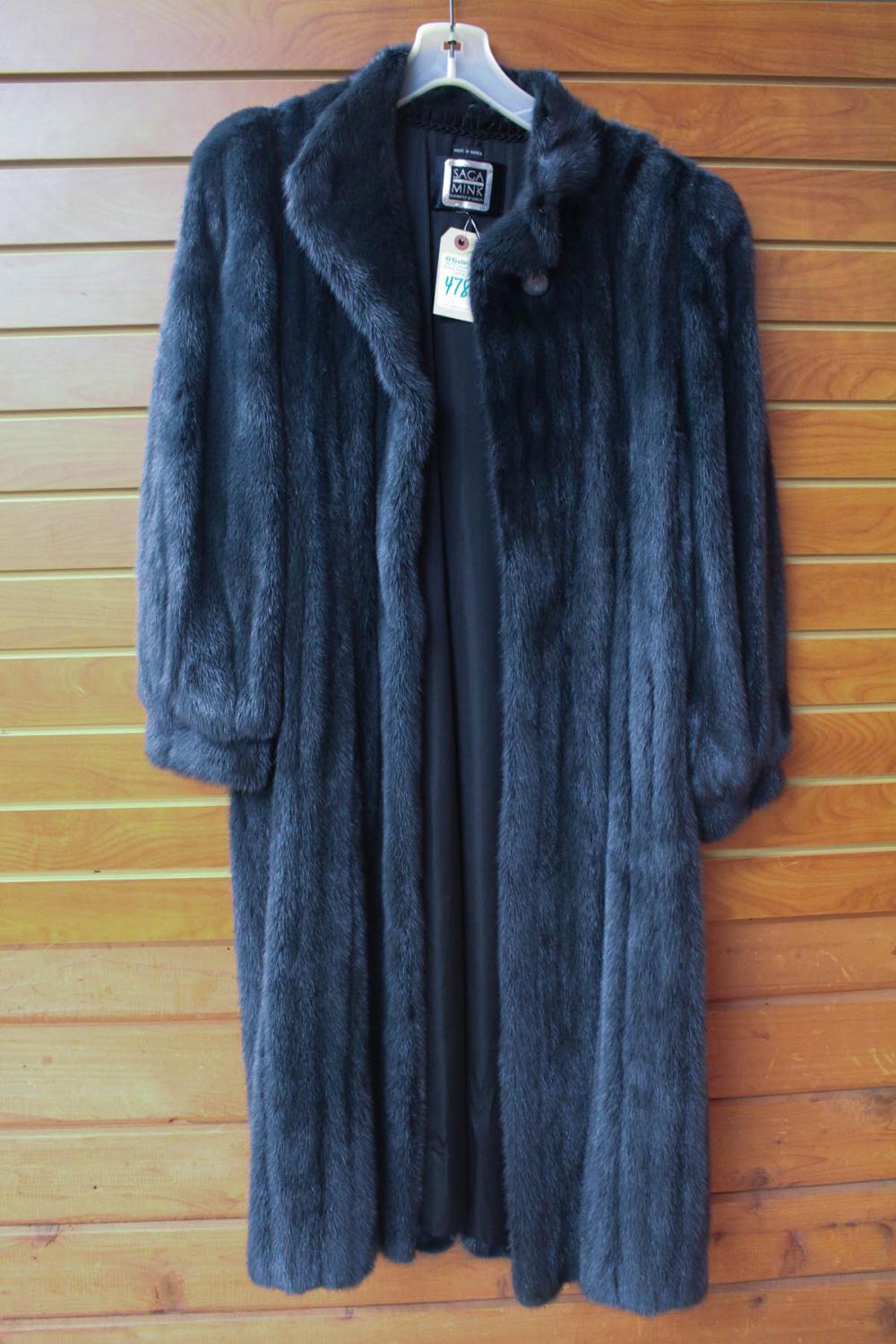 LADYS FULL LENGTH GRAY MINK COATLADYS