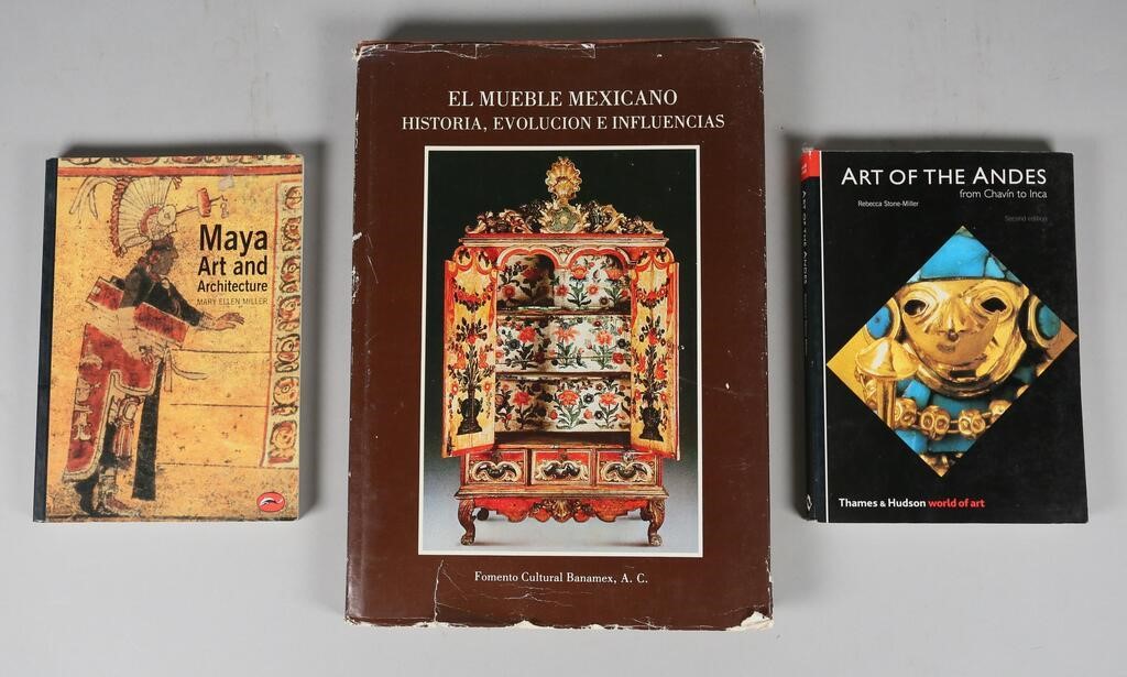 3 BOOKS ON ART FROM MEXICO, ANDES