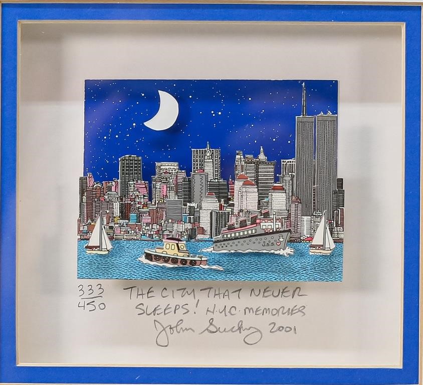 JOHN SUCHY 3D SERIGRAPH NEW YORK 342744