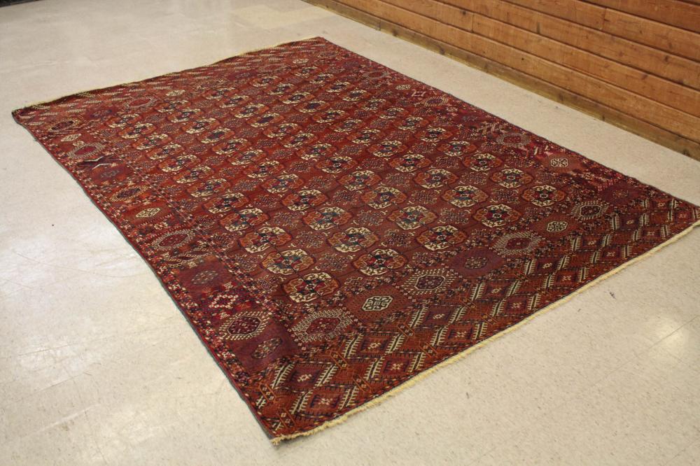 ANTIQUE TEKE TURKMEN TRIBAL CARPETANTIQUE