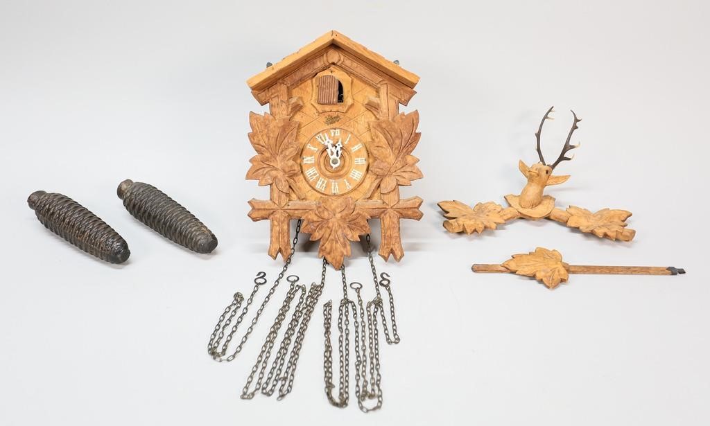 SCHATZ 8 DAY WOOD CUCKOO CLOCKSchatz 34277d