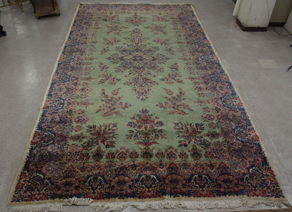 HAND KNOTTED KERMAN CARPETHAND 34279d