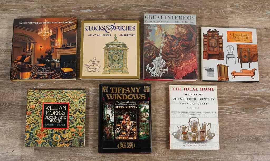 7 BOOKS ON DECORATIVE ARTS AND 342800