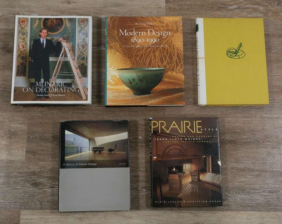 5 BOOKS ON INTERIOR DECORATION 34280a