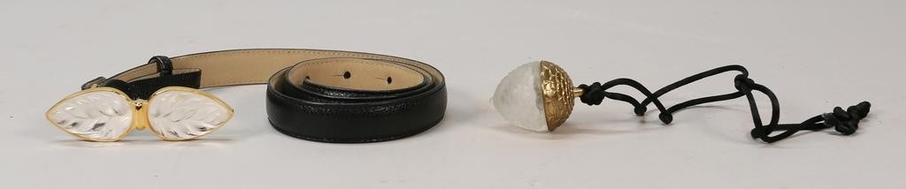 LALIQUE BELT & PENDANTLalique belt