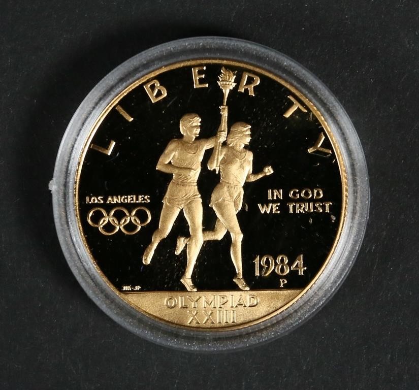 1984 OLYMPIC GOLD TEN DOLLAR COIN 3428c6