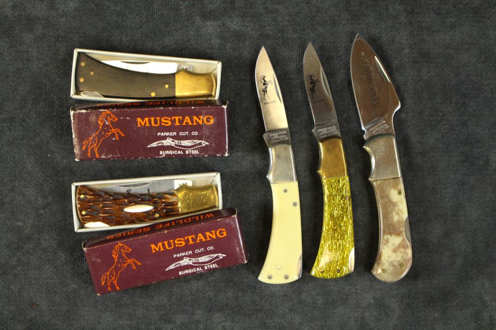 COLLECTION OF FIVE PARKER CUT CO.