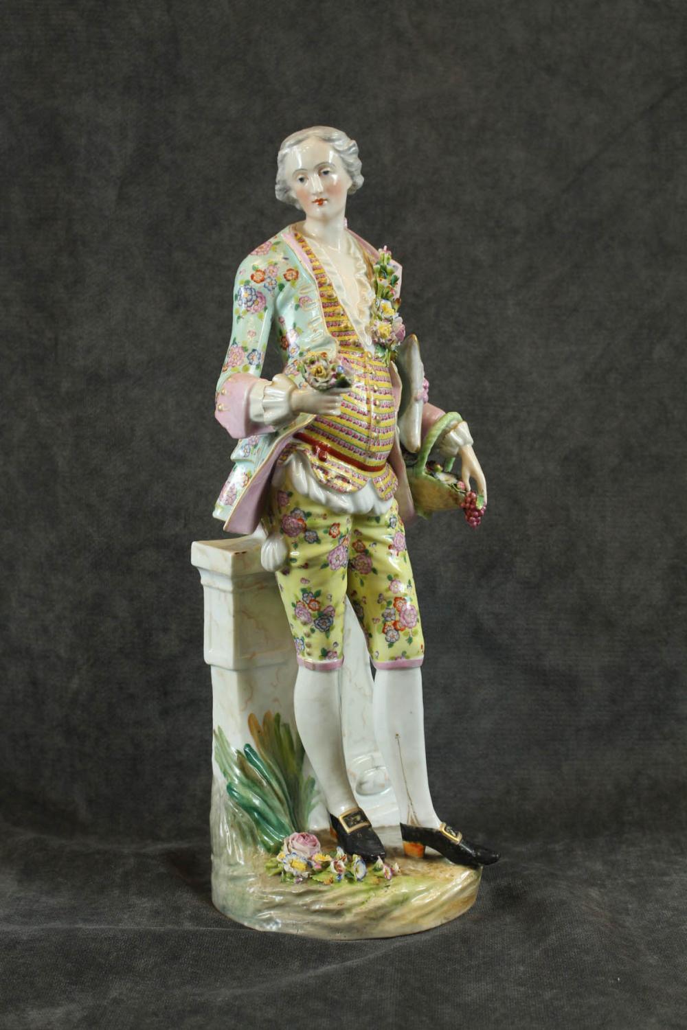 LARGE MEISSEN STYLE PORCELAIN FIGURELARGE 342949