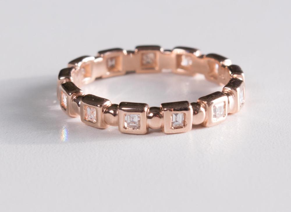 DIAMOND RINGDIAMOND RING, 14K rose gold,