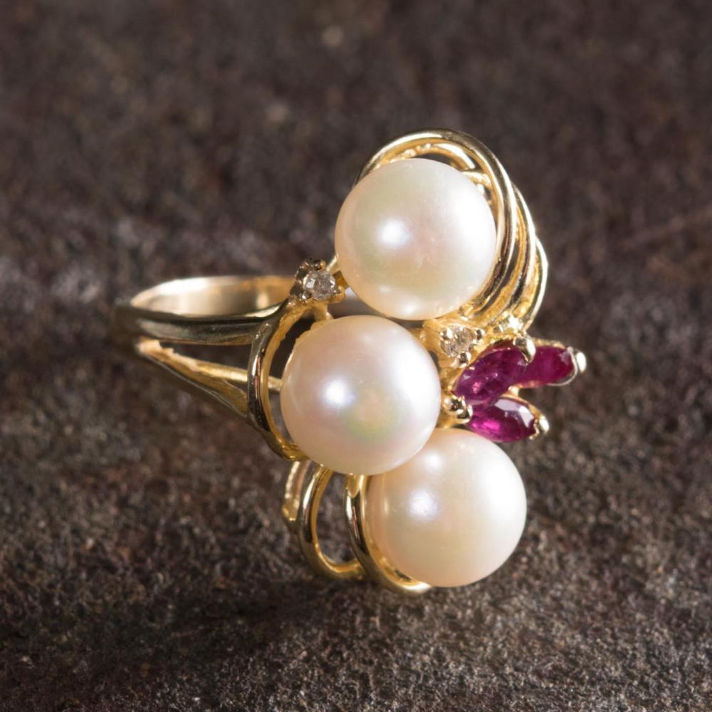 RUBY AND PEARL RINGRUBY AND PEARL 342a54