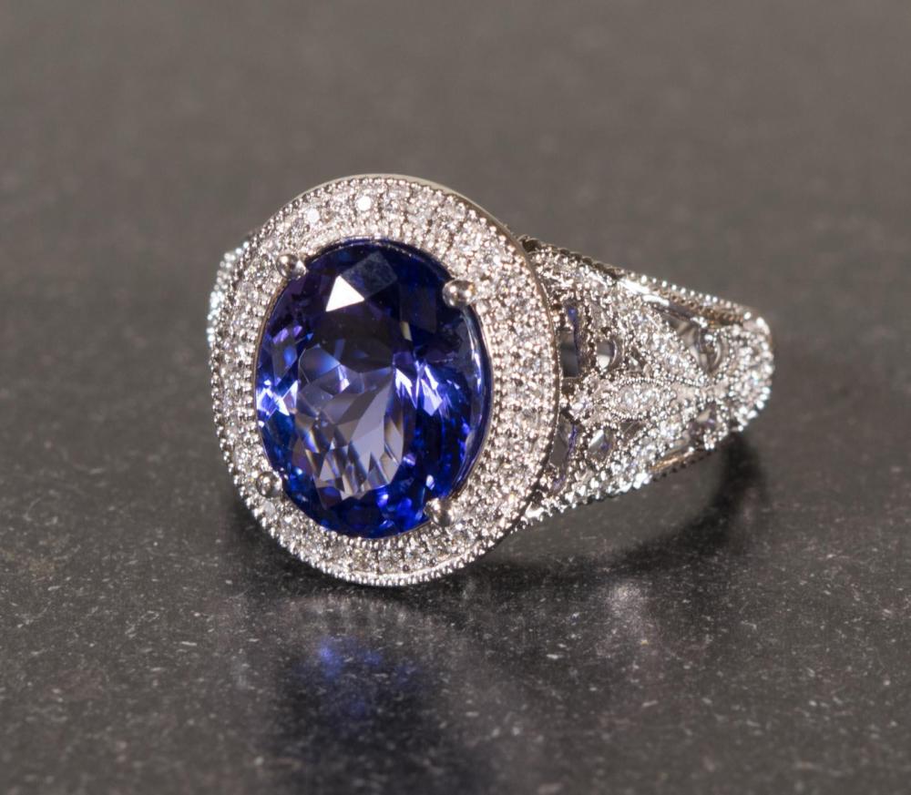 TANZANITE, DIAMOND AND FOURTEEN