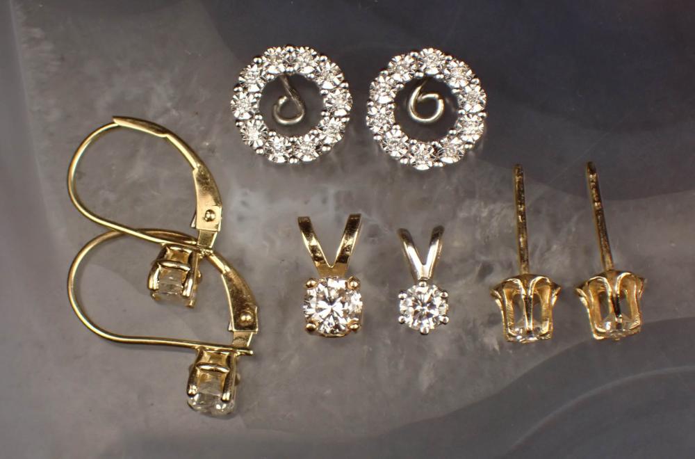 COLLECTION OF DIAMOND AND GOLD