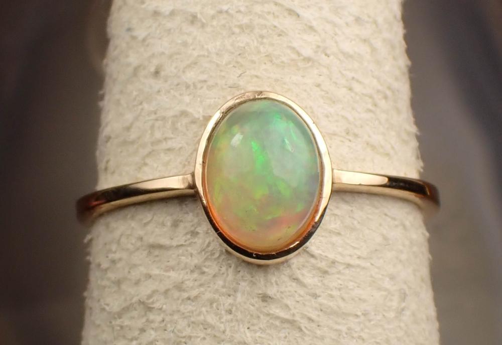 OPAL AND FOURTEEN KARAT YELLOW