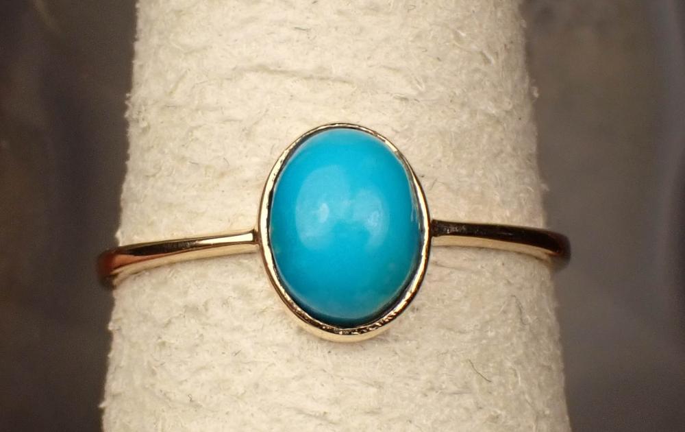 TURQUOISE AND FOURTEEN KARAT YELLOW 342c16