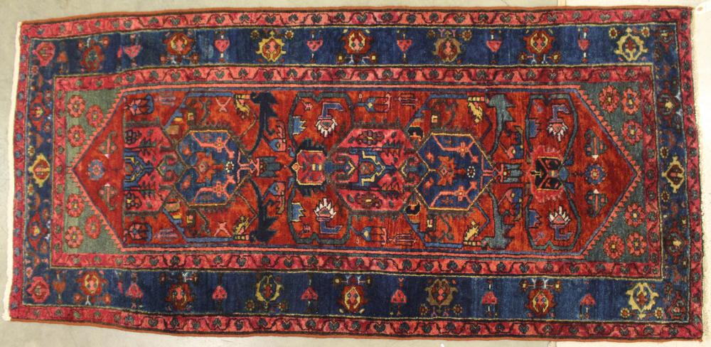 PERSIAN HAMADAN AREA RUG FRAGMENTPERSIAN 342c75