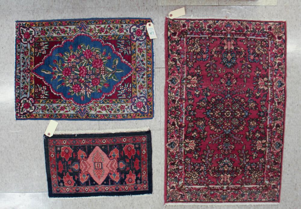 THREE SMALL PERSIAN MATSTHREE SMALL