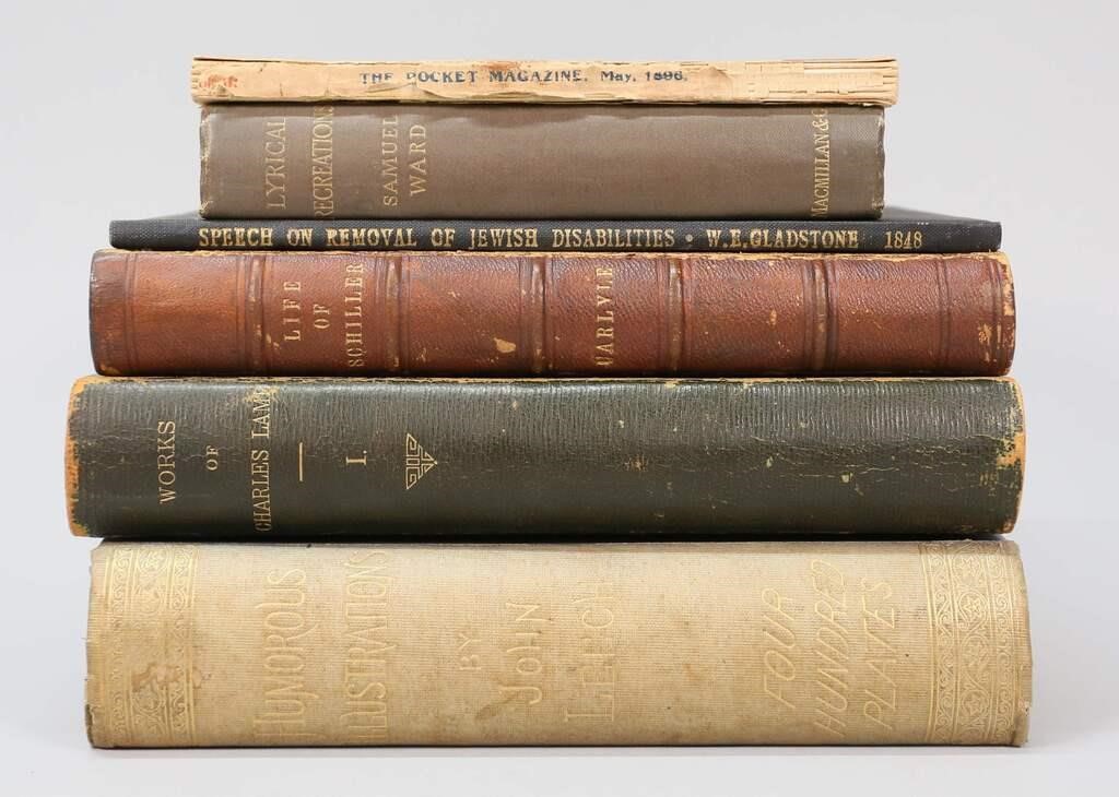 5 BOOKS LEECH WARD CARLYLE LAMB  342ced