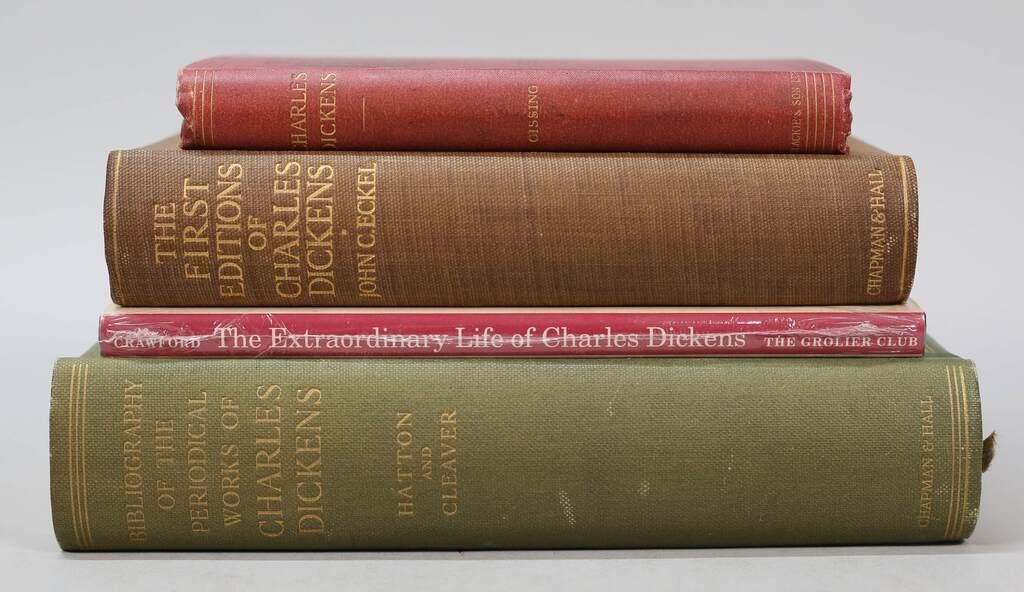 4 BOOKS ON CHARLES DICKENS GISSING  342cfb