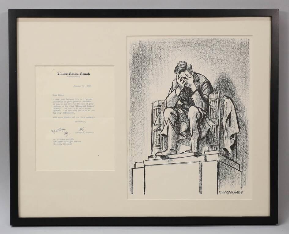 BILL MAULDIN WEEPING LINCOLN & SIGNED