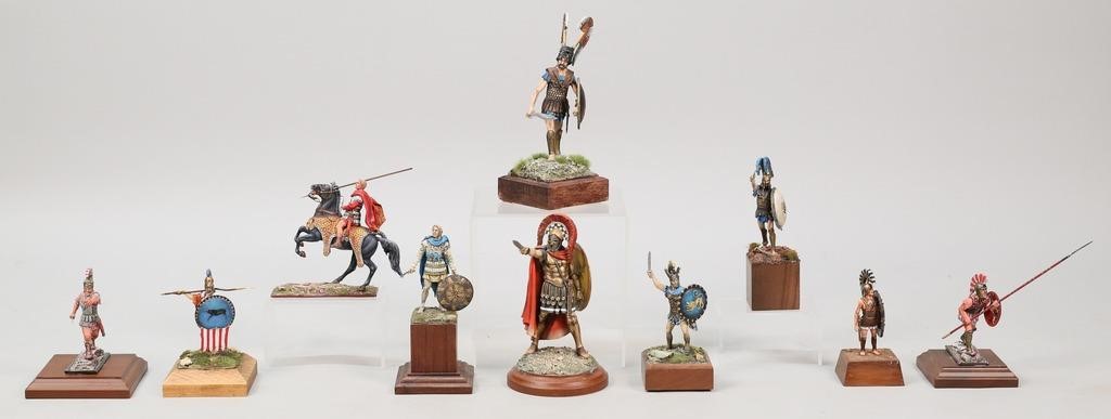 10 HAND PAINTED MILITARY MINIATURES 342d59