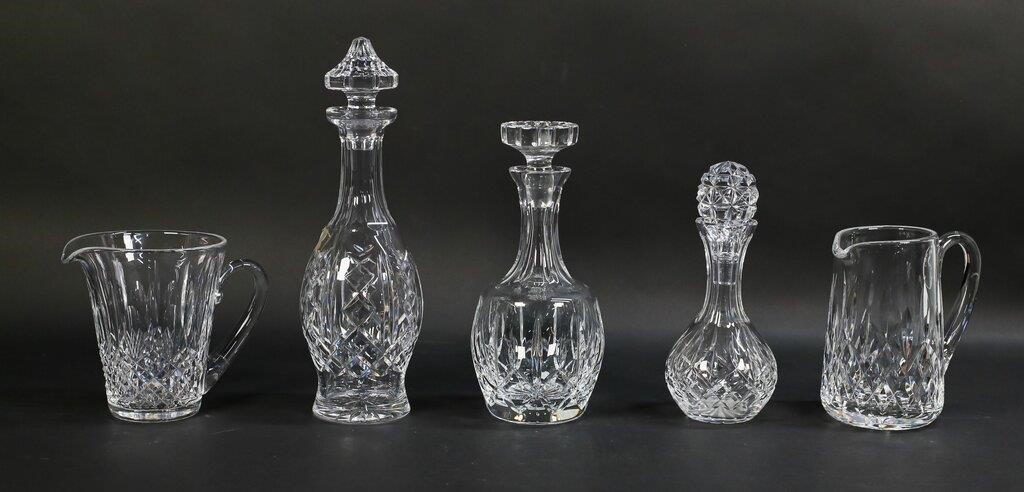 WATERFORD & ATLANTIS CRYSTAL DECANTERS