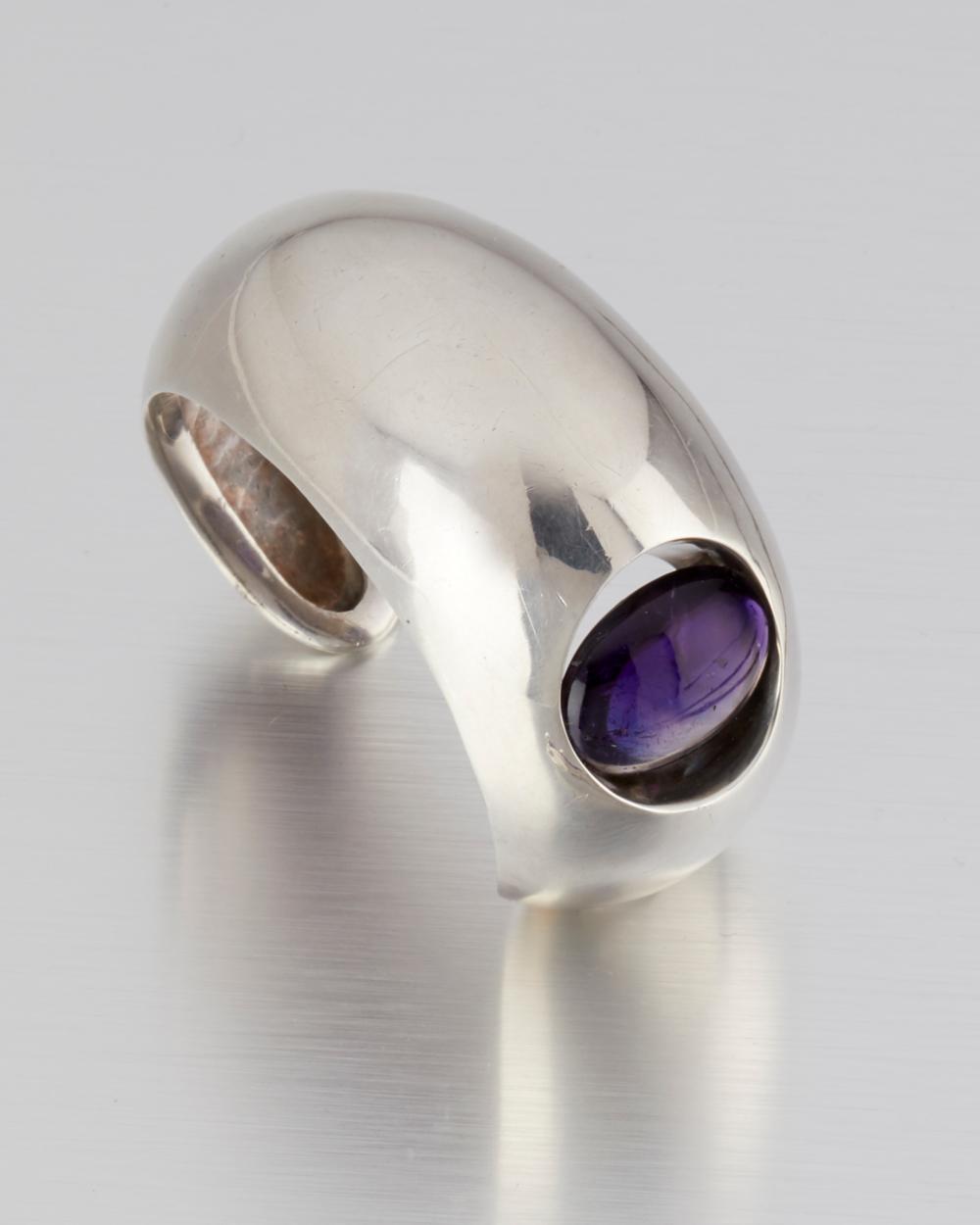 AN ANTONIO PINEDA SILVER AND AMETHYST