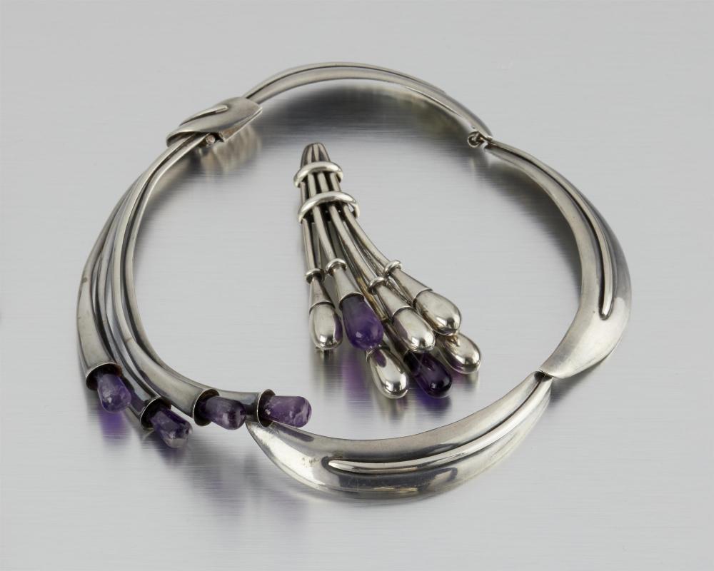 TWO ANTONIO PINEDA SILVER AND AMETHYST 342ef6