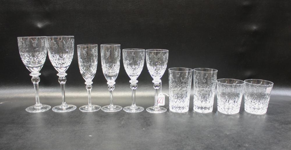 FIFTY-THREE PIECE ROGASKA CRYSTAL DRINKWAREFIFTY-THREE