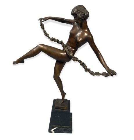 PIERRE LE FAGUAYS BRONZE NUDE STATUEPierre 34093c