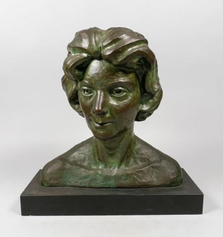 RENE SHAPSHAK BRONZE BUST OF A