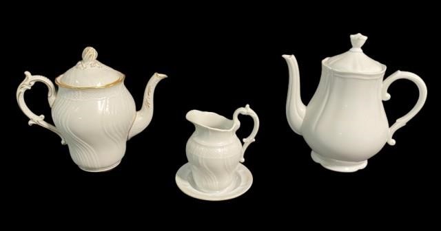 3 PIECES OF RICHARD GINORI PORCELAINWhite 34094d