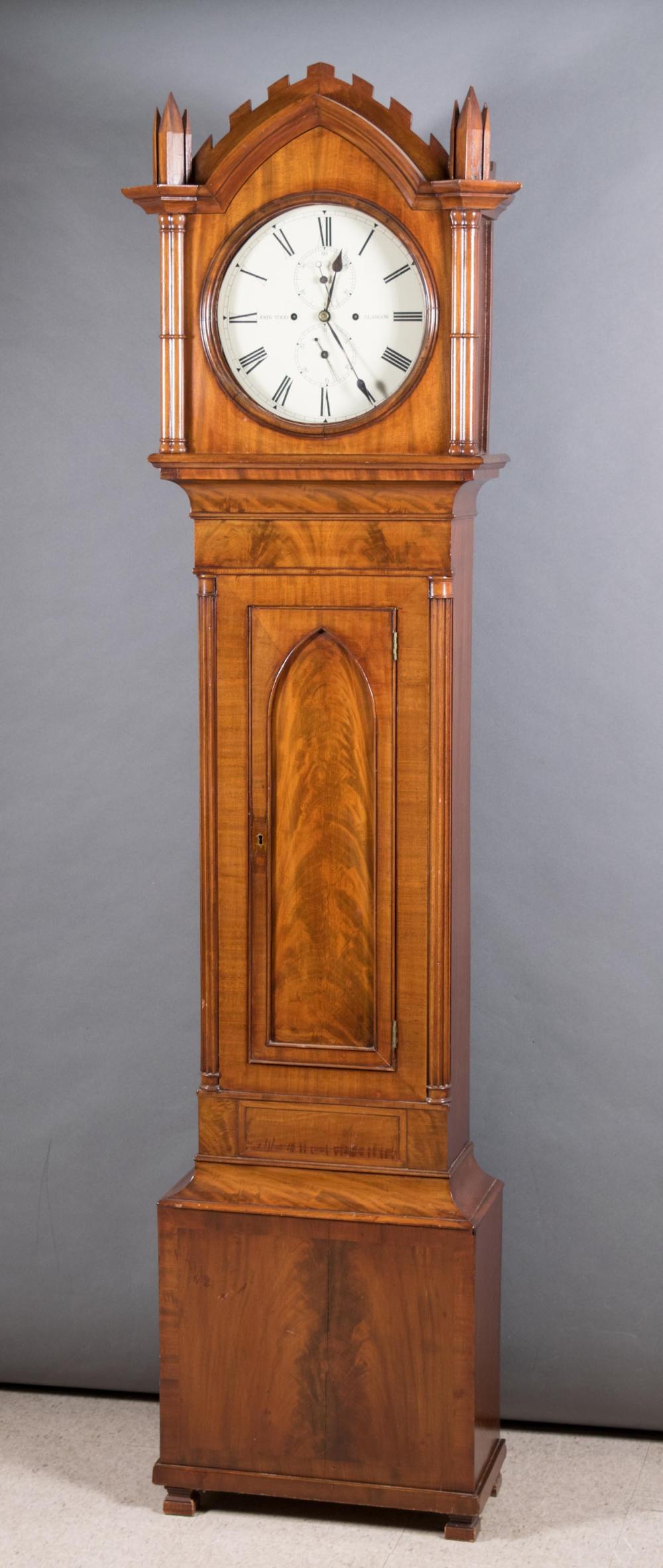 SCOTTISH REGENCY MAHOGANY TALL CASE 340a2c