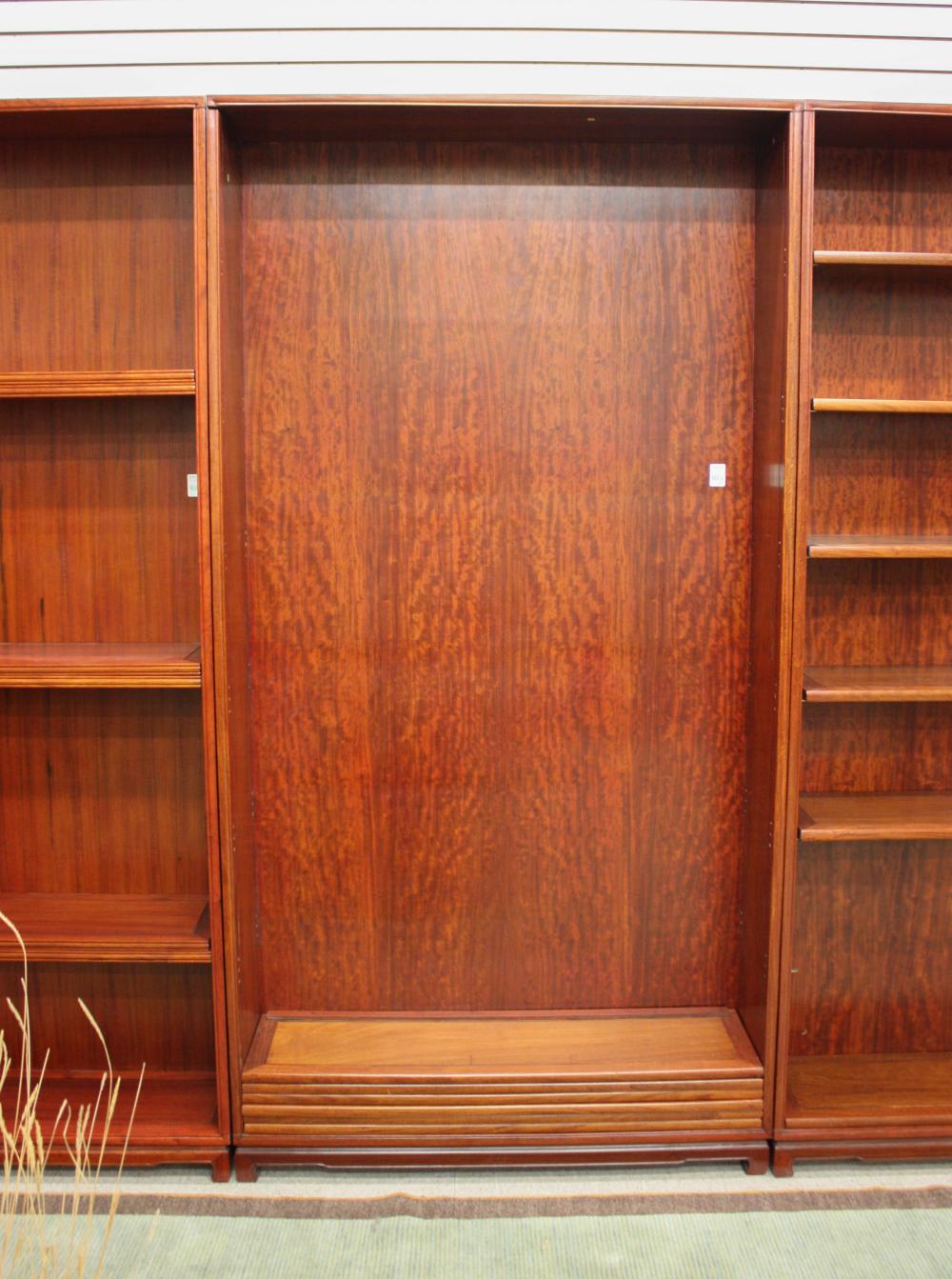 TALL CHINESE OPEN SHELF TEAK BOOKCASETALL 340a7d