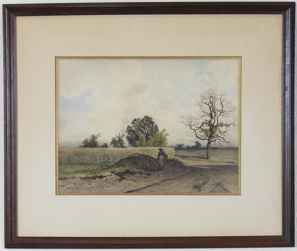 19TH CENTURY WATERCOLOR ON PAPER19TH
