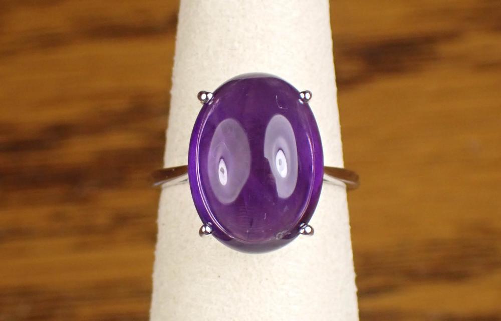 PURPLE AMETHYST AND WHITE GOLD 340b45