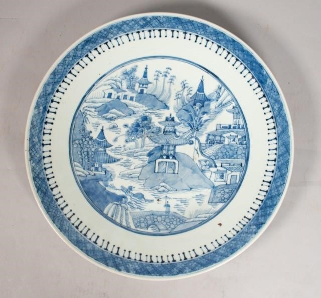 CHINESE EXPORT BLUE AND WHITE CANTON 340b69