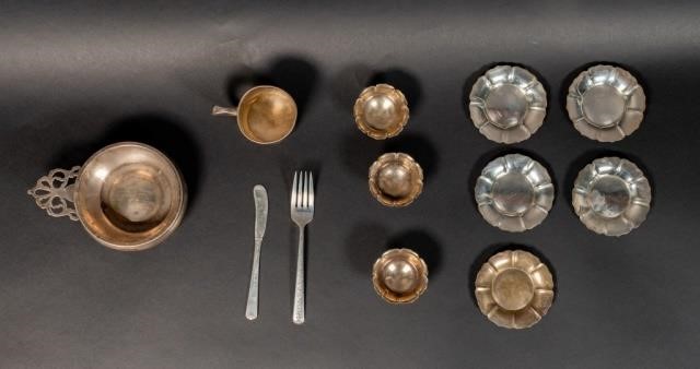 STERLING GROUPING12 pieces of American