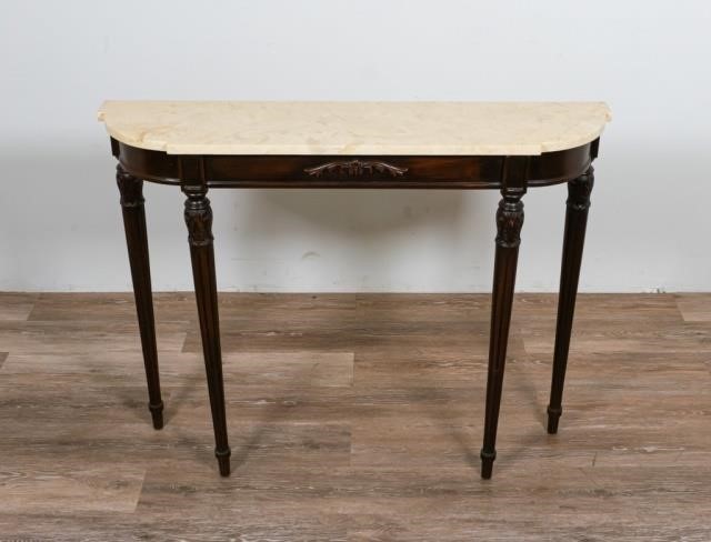 REGENCY STYLE MARBLE TOP CONSOLE 340bd8