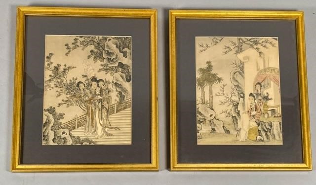 2 CHINESE HAND COLORED LITHOGRAPHS2 340be0