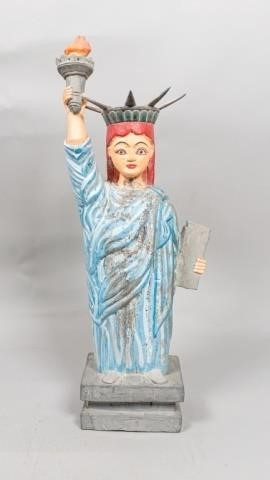 STATUE OF LIBERTY FOLK ART SCULPTUREAcrylic 340c43