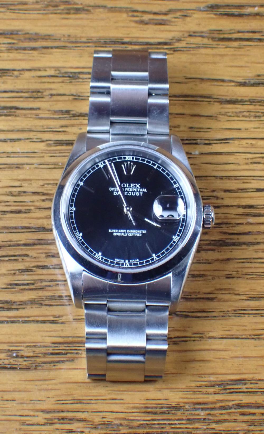 A ROLEX OYSTER PERPETUAL DATEJUST 340ca4